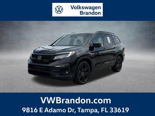 Crystal Black Pearl 2021 Honda Pilot AWD Black Edition