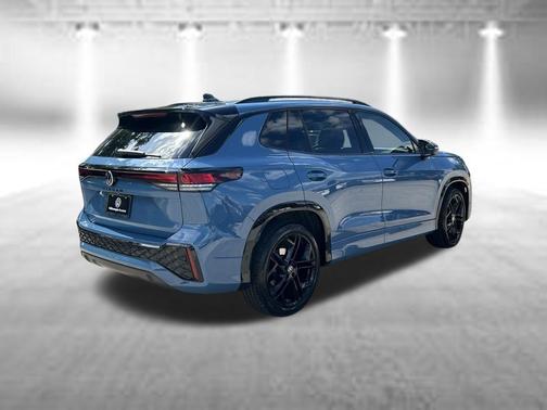 Monterey Blue Pearl w/Deep Black Roof 2025 Volkswagen Tiguan 2.0T SE R-Line Black