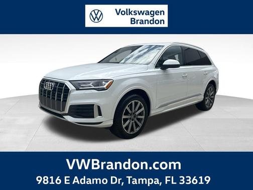 Glacier White Metallic 2023 Audi Q7 45 Premium