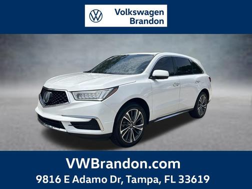 Platinum White Pearl 2020 Acura MDX 3.5L w/Technology Package