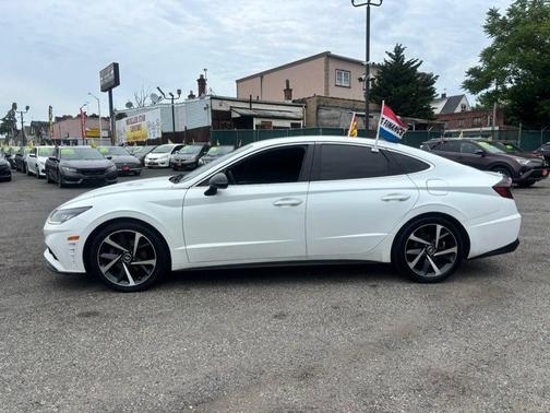 Quartz White 2021 Hyundai SONATA SEL Plus