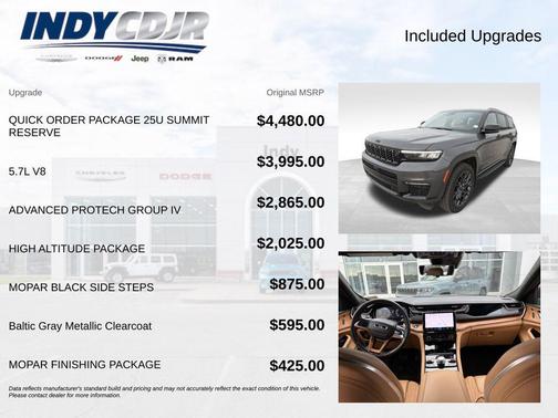 Baltic Gray Metallic Clearcoat 2024 Jeep Grand Cherokee L Summit Reserve