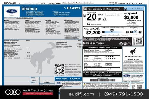 2023 Ford Bronco Outer Banks