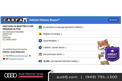 2023 Audi A4 45 S line Premium