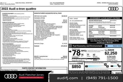 2022 Audi e-tron Premium Plus