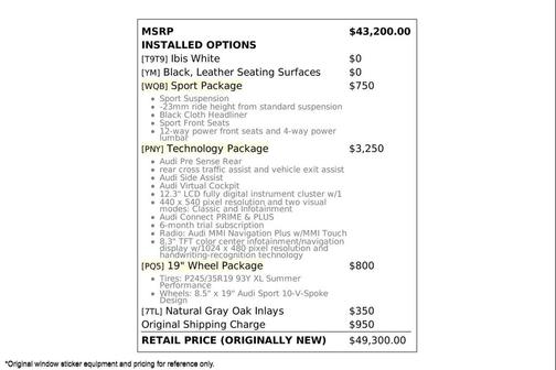 2017 Audi A4 2.0T Premium Plus