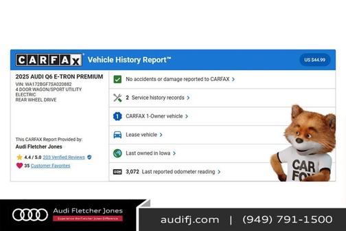 2025 Audi Q6 e-tron Premium