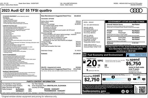 2023 Audi Q7 55 Premium Plus
