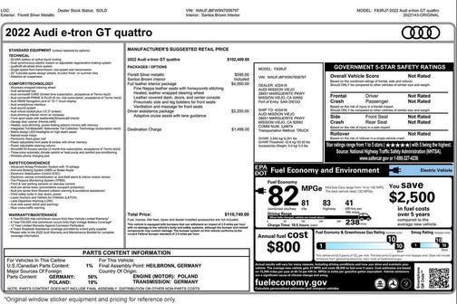2022 Audi e-tron GT Premium Plus