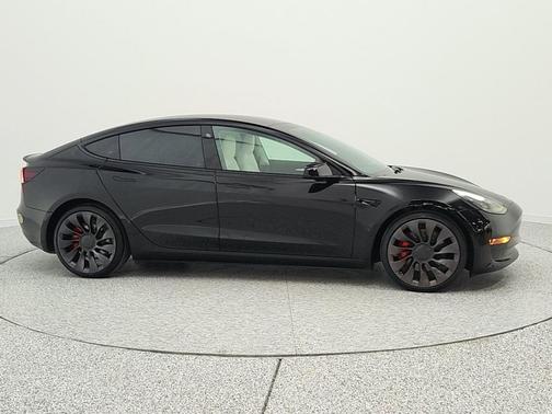 Solid Black 2021 Tesla Model 3 Performance