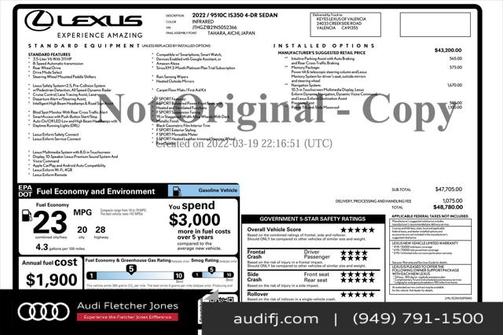 2022 Lexus IS 350 Base