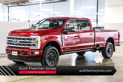 Rapid Red Metallic Tinted Clearcoat 2024 Ford F-350 Platinum