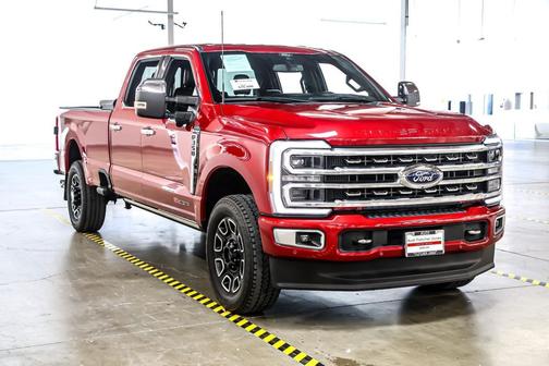Rapid Red Metallic Tinted Clearcoat 2024 Ford F-350 Platinum