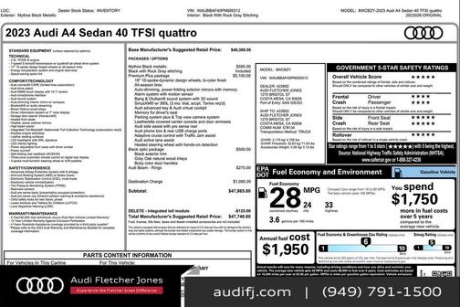 2023 Audi A4 40 Premium Plus