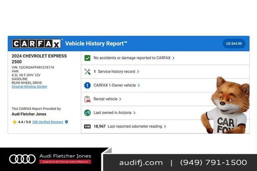 2024 Chevrolet Express 2500 RWD 2500 Regular Wheelbase WT