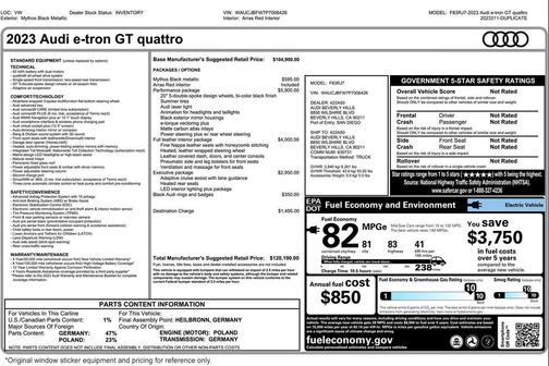 2023 Audi e-tron GT Premium Plus quattro