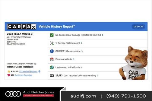 2023 Tesla Model 3 Standard Range