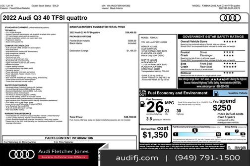 2022 Audi Q3 40 Premium