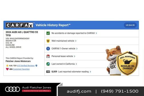 2024 Audi A8 L 55 TFSI quattro Tiptronic