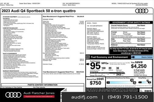 2023 Audi Q4 e-tron Sportback Prestige 50 quattro