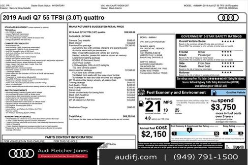 2019 Audi Q7 55 Premium Plus