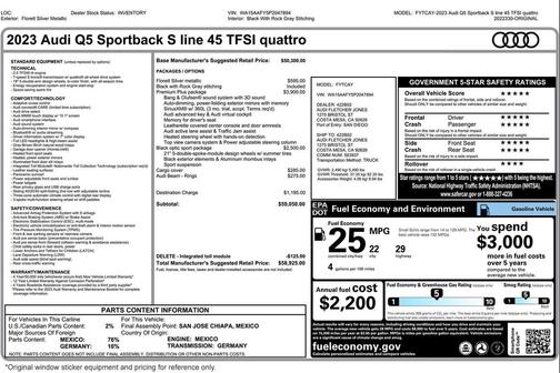 2023 Audi Q5 45 S line Premium Plus