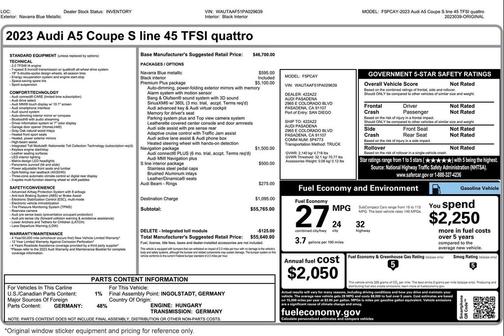 2023 Audi A5 45 S line Premium Plus