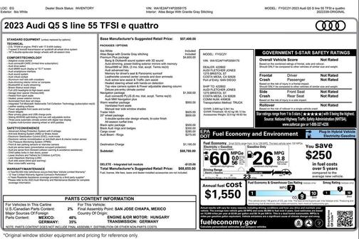 2023 Audi Q5 55 S line Premium Plus
