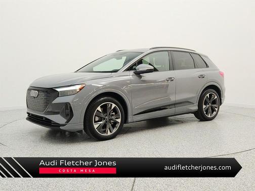 Pebble Gray 2024 Audi Q4 e-tron Premium 55 quattro