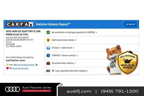 2025 Audi Q3 45 S line Premium Plus