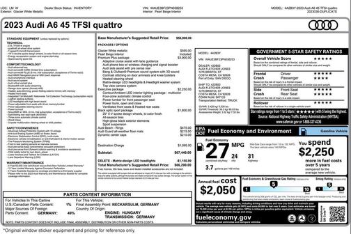 2023 Audi A6 45 Premium Plus