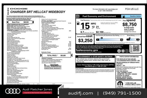 2020 Dodge Charger SRT Hellcat