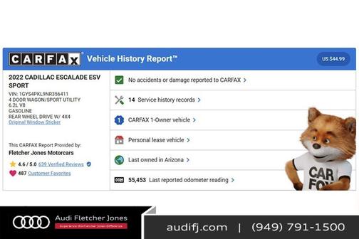 2022 Cadillac Escalade ESV Sport