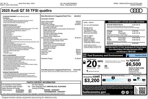 2025 Audi Q7 55 Premium Plus