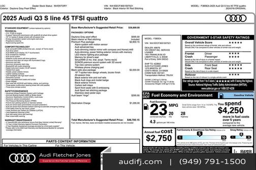 2025 Audi Q3 45 S line Premium Plus
