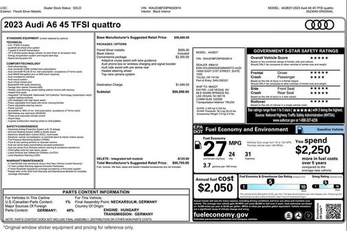 Florett Silver Metallic 2023 Audi A6 45 Premium
