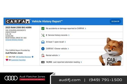 2025 RAM 2500 Big Horn Crew Cab 4x4 6'4' Box