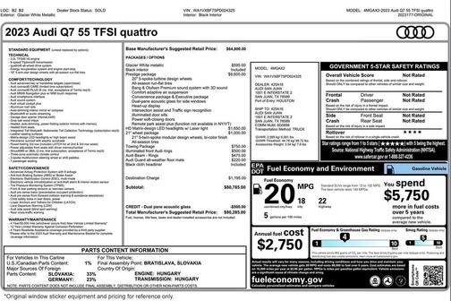 2023 Audi Q7 55 Prestige