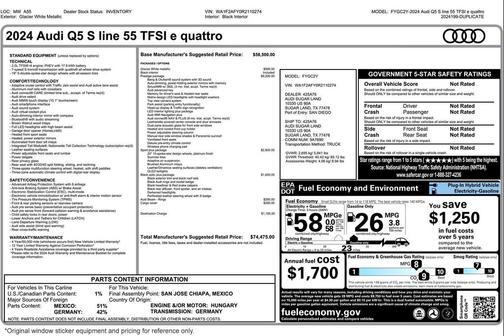 2024 Audi Q5 55 S line Prestige