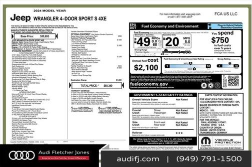 2024 Jeep Wrangler 4xe Sport S