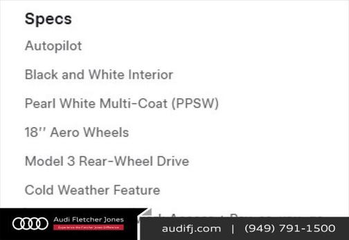 2022 Tesla Model 3 Standard Range