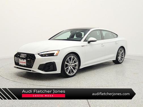 Glacier White Metallic 2025 Audi A5 Sportback 45 S Line Premium