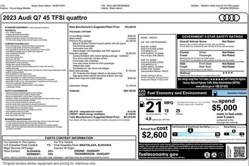 2023 Audi Q7 45 Premium Plus