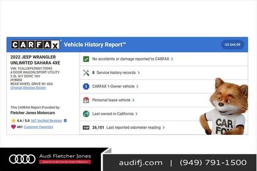 2022 Jeep Wrangler Unlimited 4xe Sahara