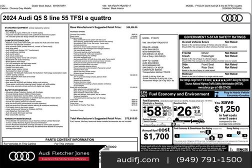 2024 Audi Q5 55 S line Prestige