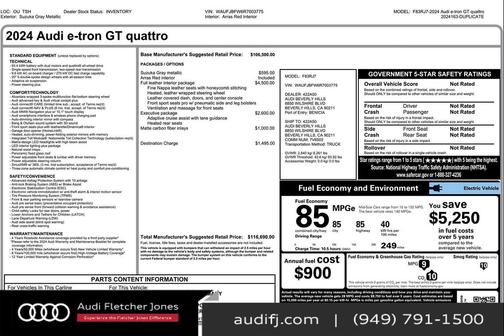 2024 Audi e-tron GT Premium Plus quattro