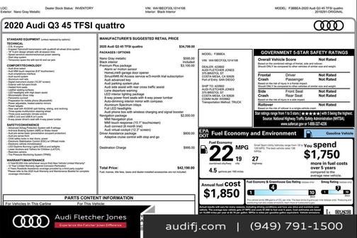 2020 Audi Q3 45 Premium Plus