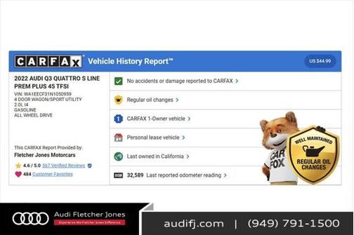 2022 Audi Q3 45 S line Premium Plus
