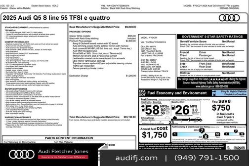 2025 Audi Q5 55 S line Premium Plus