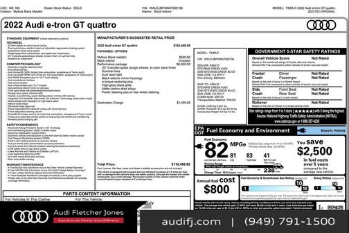 2022 Audi e-tron GT Premium Plus